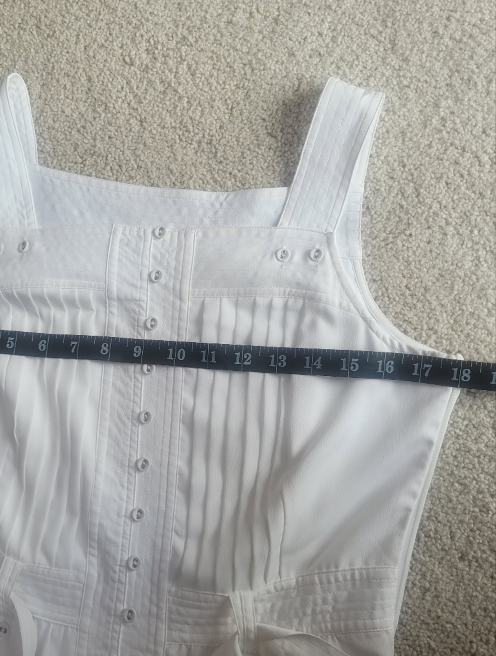 *NWT* White House Black Market Pleated Utility Midi Sundress Sz 6 - Picture 7 of 11